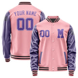 Custom Light Pink Light Purple Jacket