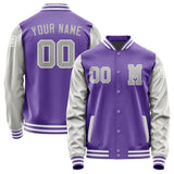 Custom Light Purple Gray Jacket