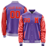 Custom Light Purple Orange Red Jacket