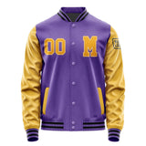 Custom Light Purple Yellow Jacket Jb2323192317191817