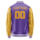 Custom Light Purple Yellow Jacket Jb2323192318191818