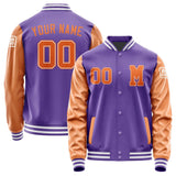 Custom Light Purple Orange Jacket