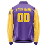 Custom Light Purple Gold Jacket Jb2323302317301817