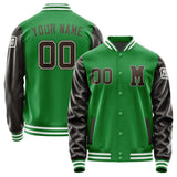 Custom Emerald Green Brown Jacket