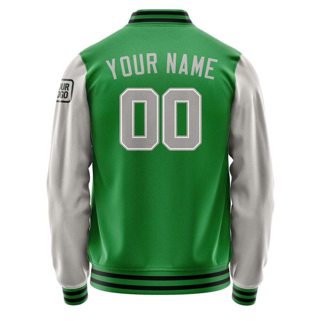 Custom Emerald Green Gray Jacket Jb2424042417041817
