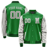 Custom Emerald Green Gray Jacket Jb2424042417041817