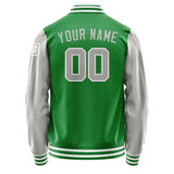 Custom Emerald Green Gray Jacket Jb2424042418041818