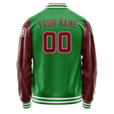 Custom Emerald Green Crimson Red Jacket Jb2424152418151818