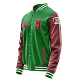 Custom Emerald Green Crimson Red Jacket Jb2424152418151818
