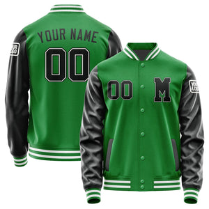 Custom Emerald Green Black Jacket Jb2424172418171818
