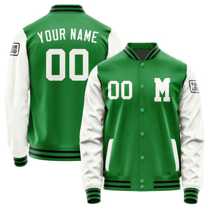 Custom Emerald Green White Jacket Jb2424182417181817
