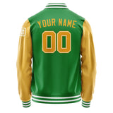 Custom Emerald Green Yellow Jacket Jb2424192418191818
