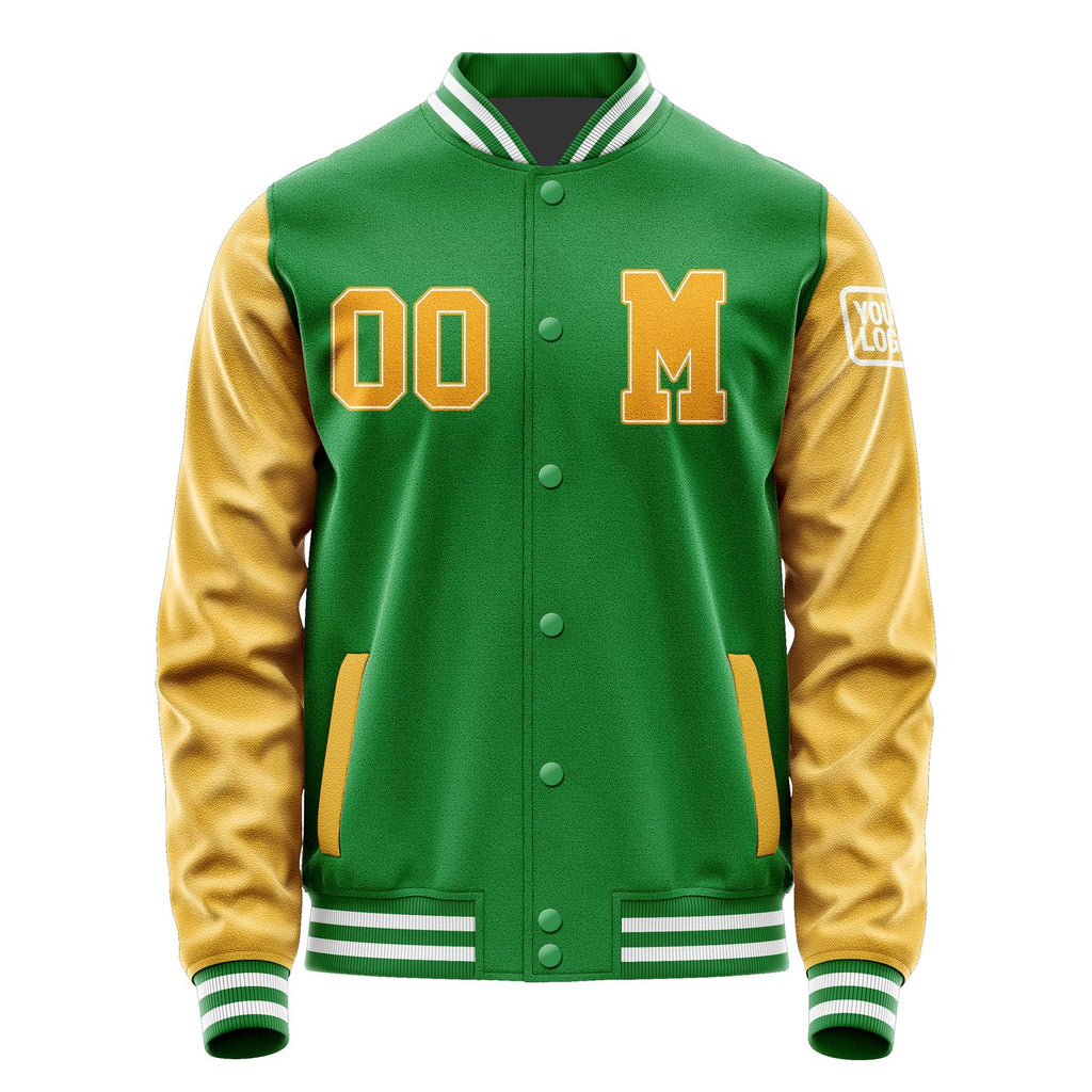 Custom Emerald Green Yellow Jacket Jb2424192418191818