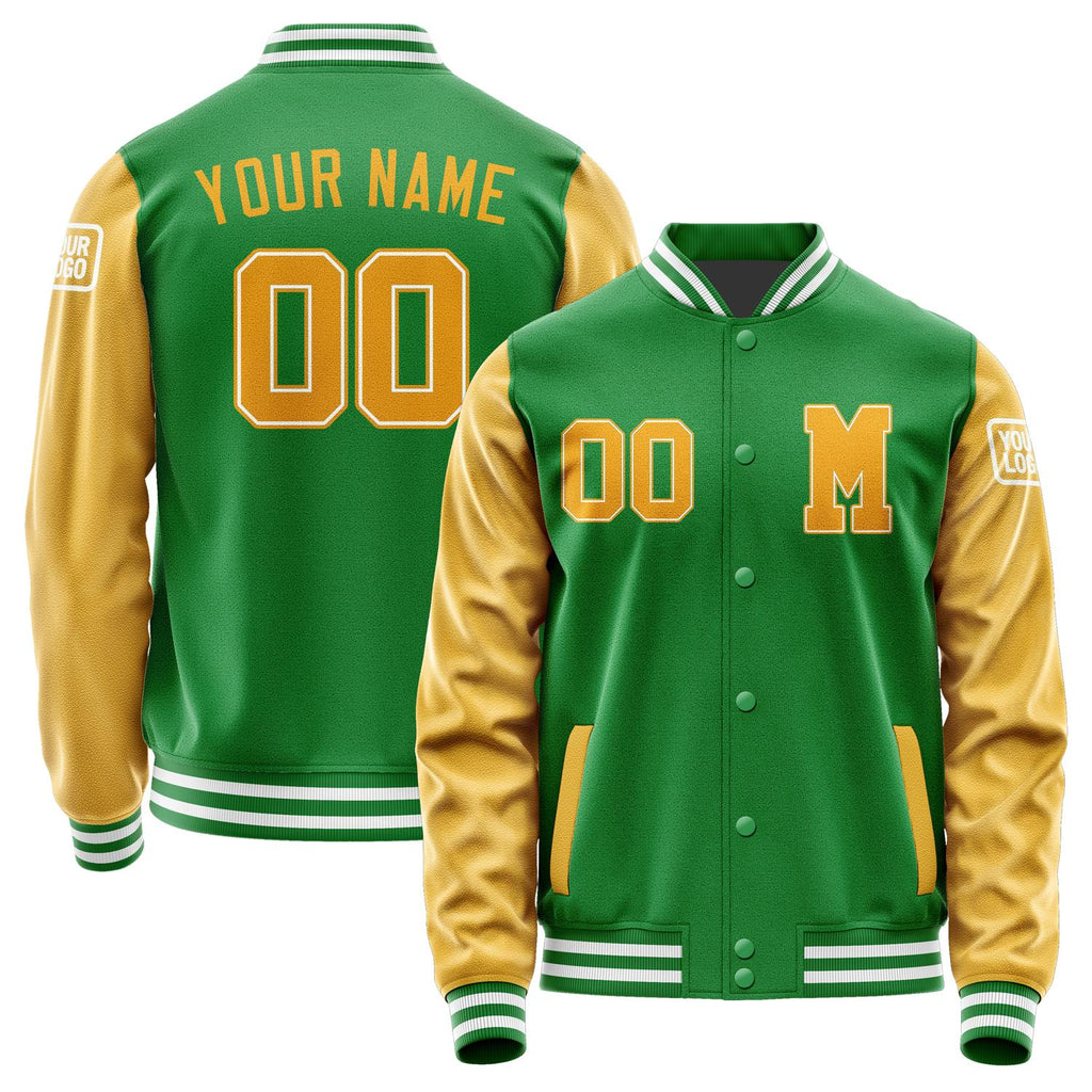 Custom Emerald Green Yellow Jacket Jb2424192418191818