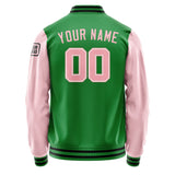 Custom Emerald Green Light Pink Jacket Jb2424212417211817