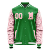 Custom Emerald Green Light Pink Jacket Jb2424212418211818