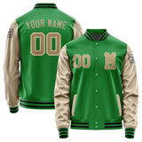 Custom Emerald Green Light Khaki Jacket