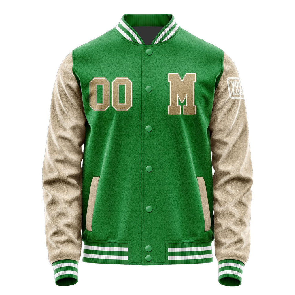 Custom Emerald Green Light Khaki Jacket Jb2424252418251818