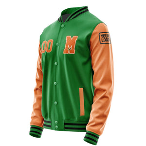 Custom Emerald Green Orange Jacket Jb2424282417281817