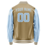 Custom Light Khaki Light Blue Jacket Jb2525082518081818