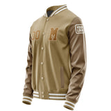 Custom Light Khaki Khaki Jacket Jb2525222518221818