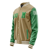 Custom Light Khaki Emerald Green Jacket Jb2525242518241818
