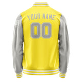 Custom Light Yellow Gray Jacket Jb2626042618041818
