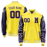 Custom Light Yellow Purple Jacket