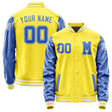 Custom Light Yellow Sky Blue Jacket