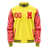 Custom Light Yellow Orange Red Jacket Jb2626122617121817