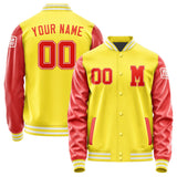 Custom Light Yellow Orange Red Jacket