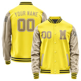 Custom Light Yellow Light Khaki Jacket Jb2626252617251817