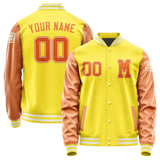 Custom Light Yellow Orange Jacket