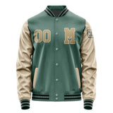 Custom Blue Green Light Khaki Jacket Jb2727252717251817