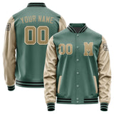 Custom Blue Green Light Khaki Jacket