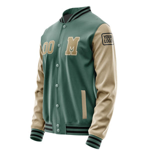 Custom Blue Green Light Khaki Jacket Jb2727252717251817