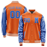 Custom Orange Sky Blue Jacket