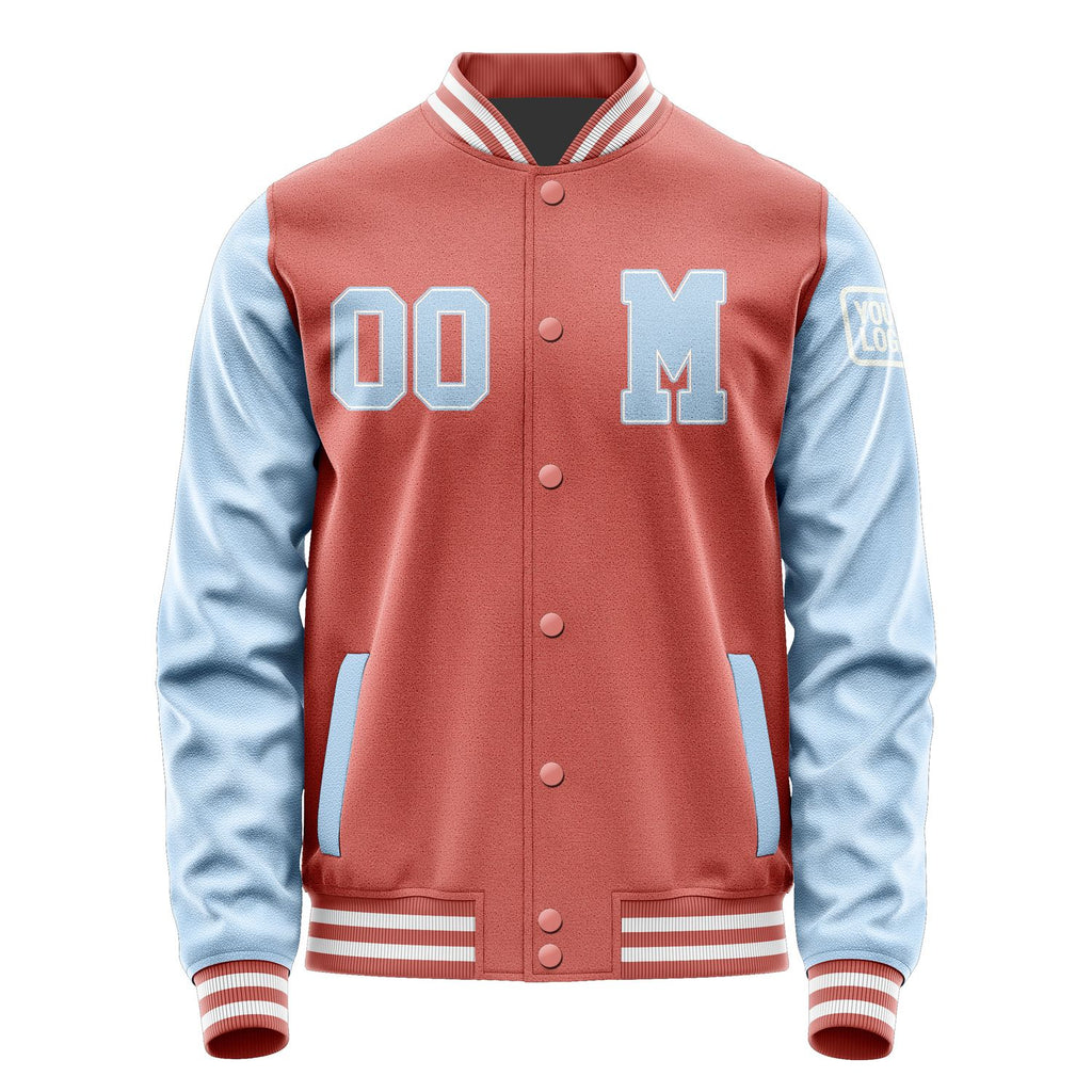 Custom Copper Rose Light Blue Jacket Jb2929082918081818