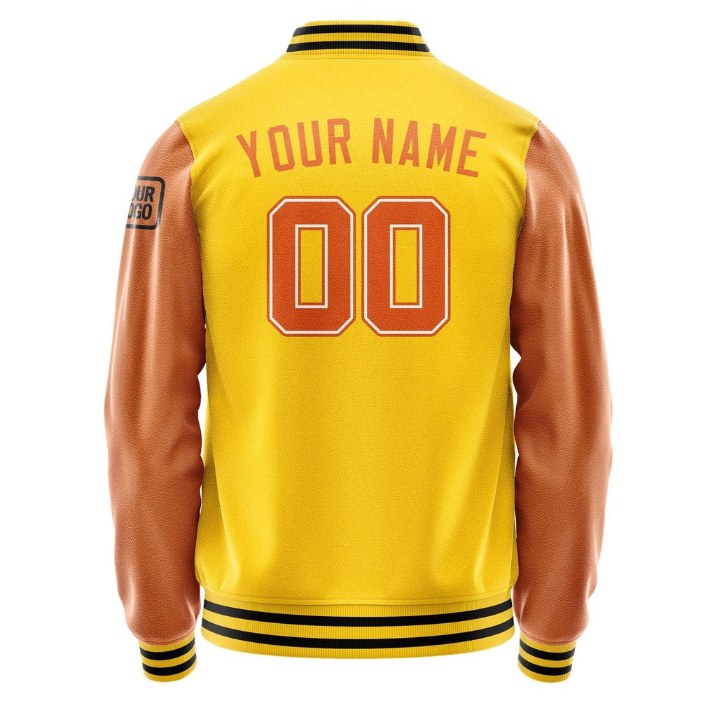Custom Gold Orange Jacket Jb3030283017281817