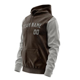 Custom Brown Gray Hoodie 0101040401B31704