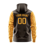 Custom Brown Yellow Hoodie 0101191901B31719