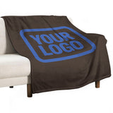 Custom Brown Sky Blue Blanket