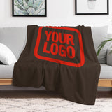 Custom Brown Orange-Red Blanket