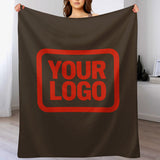 Custom Brown Orange-Red Blanket