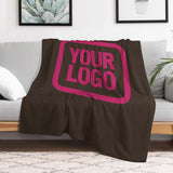 Custom Brown Pink Blanket
