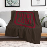 Custom Brown Crimson Blanket