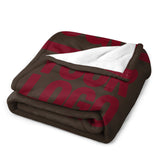 Custom Brown Crimson Blanket