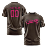 Custom Brown Pink T-Shirt
