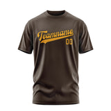 Custom Brown Yellow T-Shirt