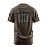 Custom Brown Dark Grey T-Shirt